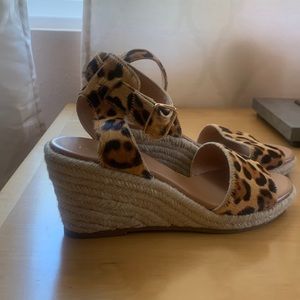 Brand new leopard print sandals from J.Crew excellent shape